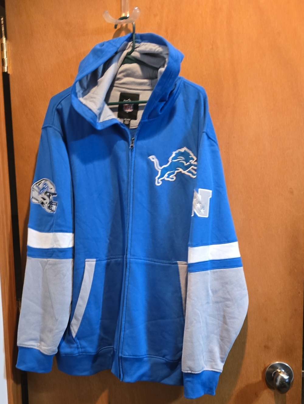 Detroit Lions Blue Hooded Full-Zip Jacket (XXL)NWOT